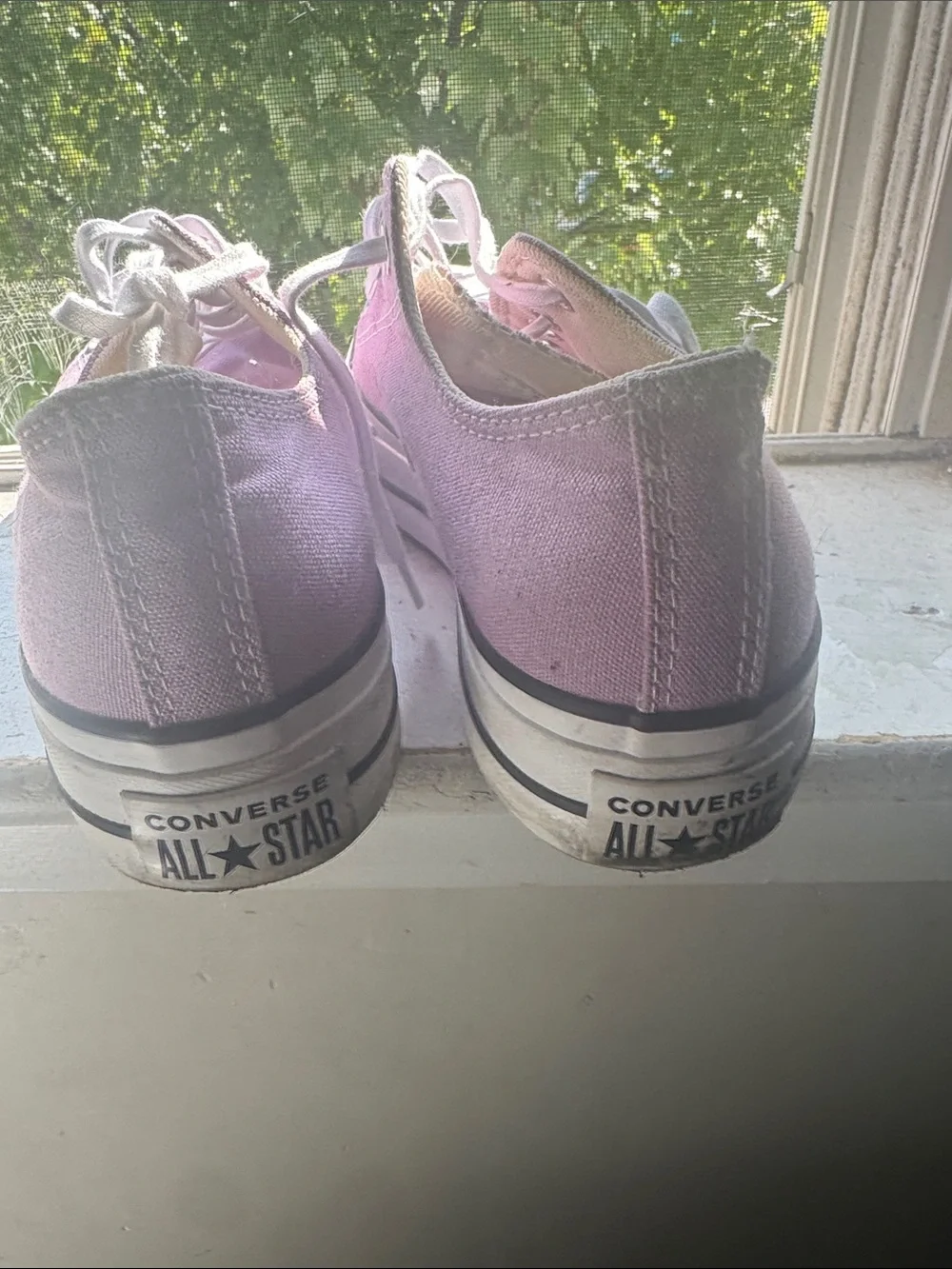 Converse Kids Lavender All Star Low Top Sneakers